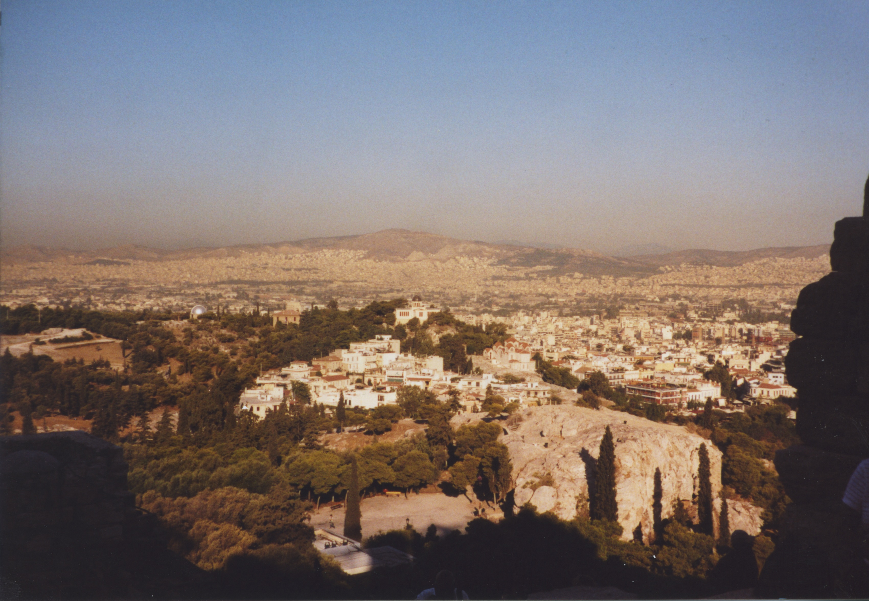 Areopagus and Pnyx from Acropolis